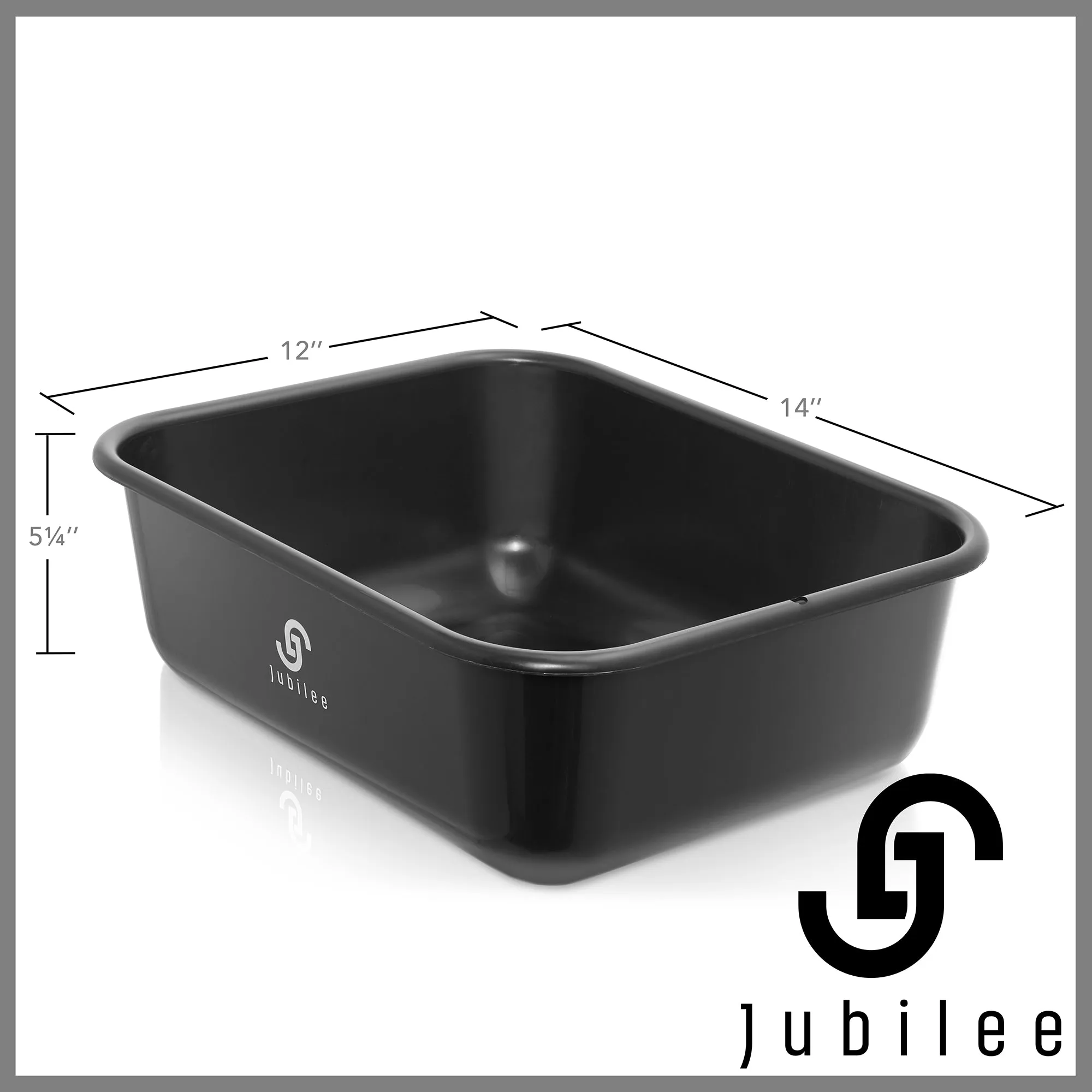 4-Pk Commercial Bus Box/Utility Tub - Plastic Storage Dish Bin