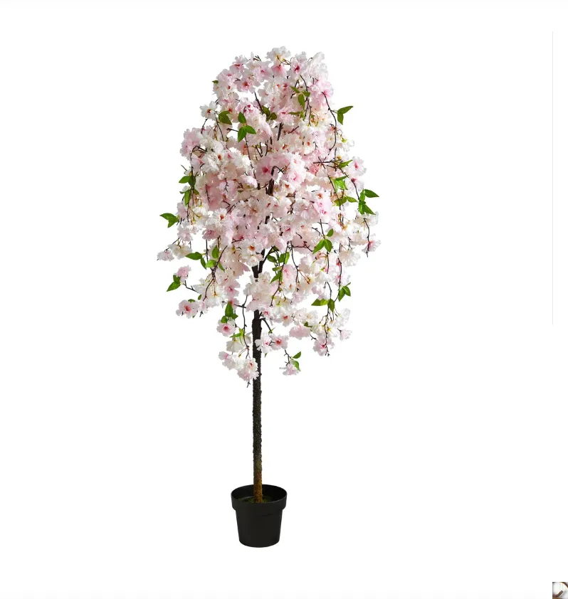 5' Cherry Blossom Artificial Tree - Low Maintenance, Life-Like & Vibrant Silk Trees For Busy People.