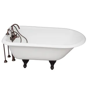 Antonio 55″ Cast Iron Roll Top Tub Kit – Oil Rubbed Bronze Accessories