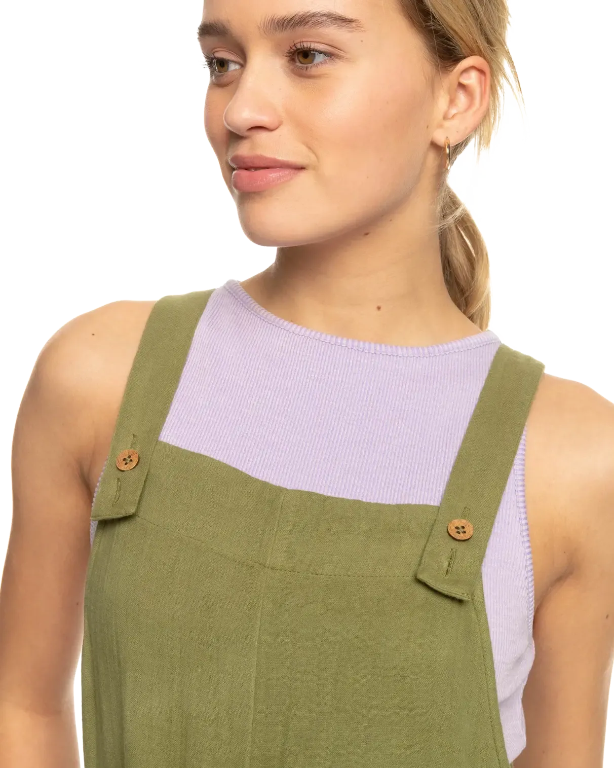 Beachside Love Jumpsuit in Loden Green