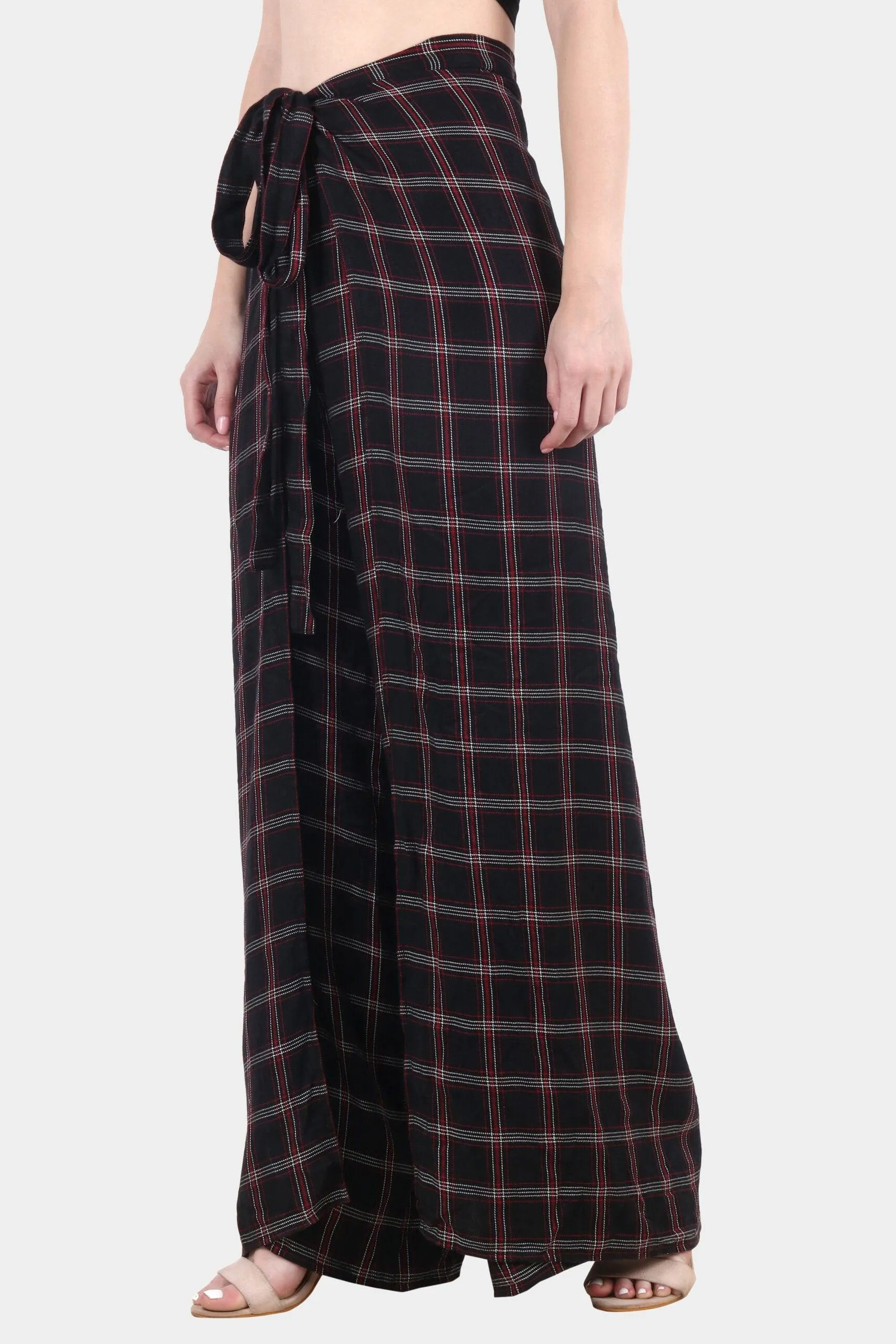 Black Checked Multiwear Jumpsuit/Pant