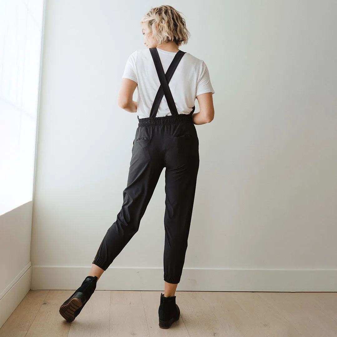 Black Classic Overall Jumpsuit