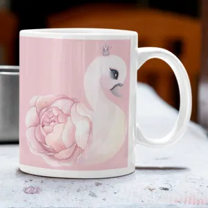 Blush pink flamingo coffee mug