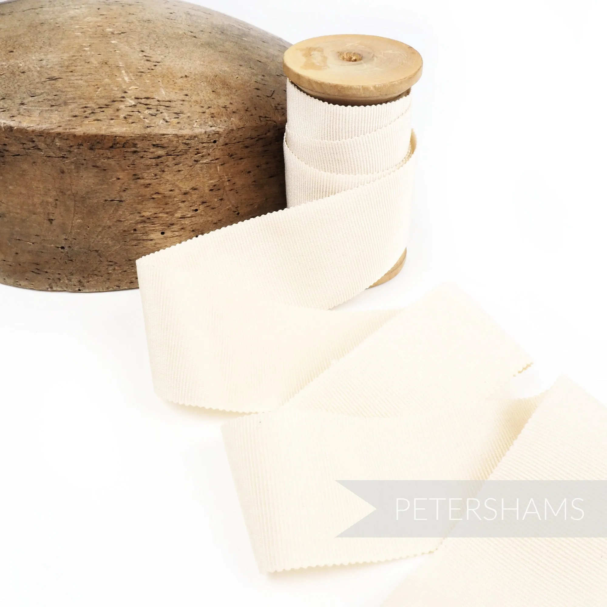 Cotton 45mm Millinery Petersham Hat Ribbon