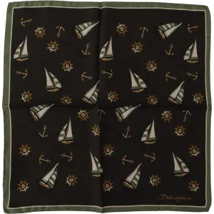 Dolce & Gabbana Elegant Multicolor Silk Men's Square Scarf