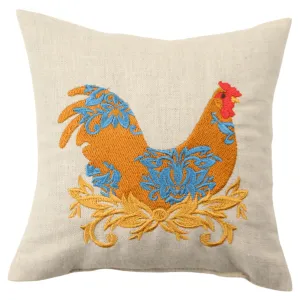 Embroidered Rooster Sachet