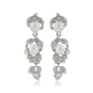 Extravagant in Pearls Clip On Earrings