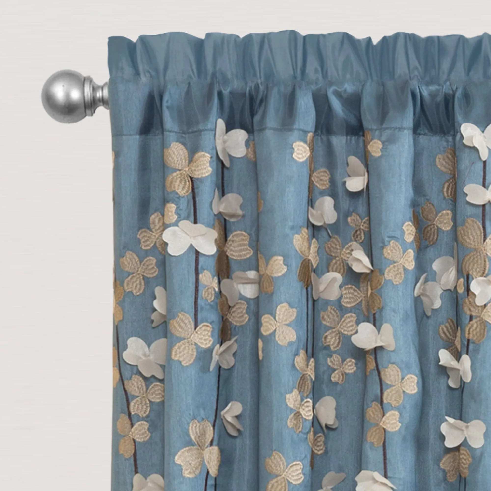 Flower Drops Window Curtain