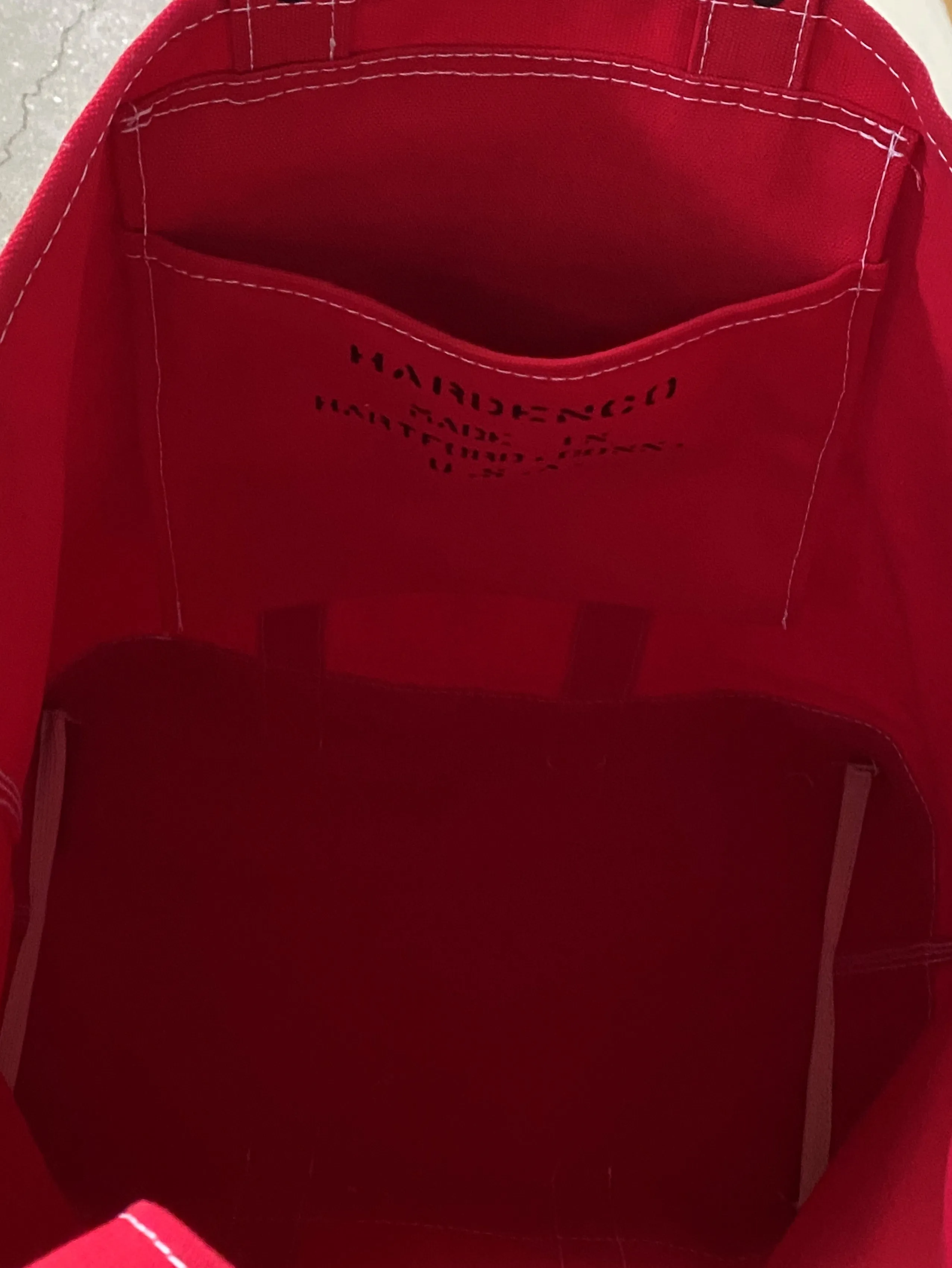 Extra-Large Red Tote Bag with Durable Handles – Perfect for Shopping, Beach, and Travel