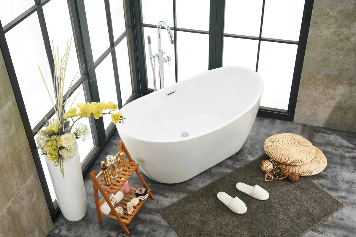 Ines 54" Soaking Double Slipper Bathtub