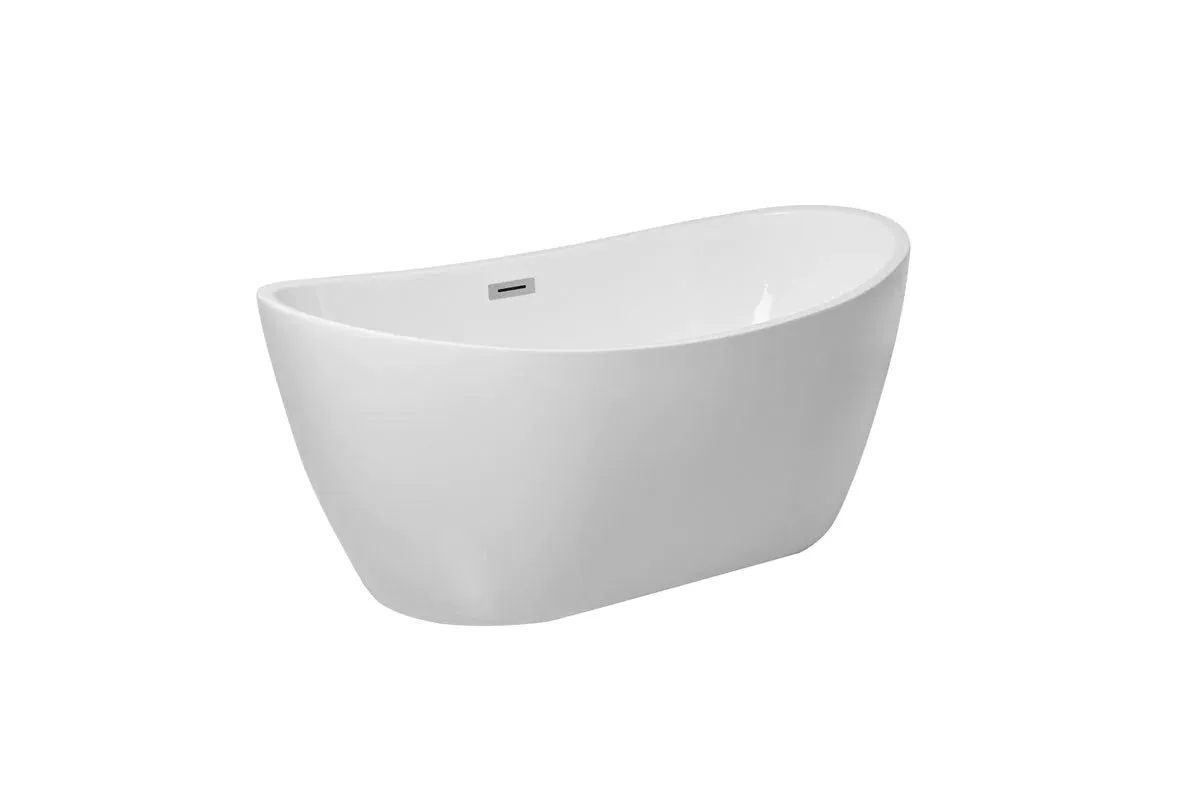 Ines 54" Soaking Double Slipper Bathtub