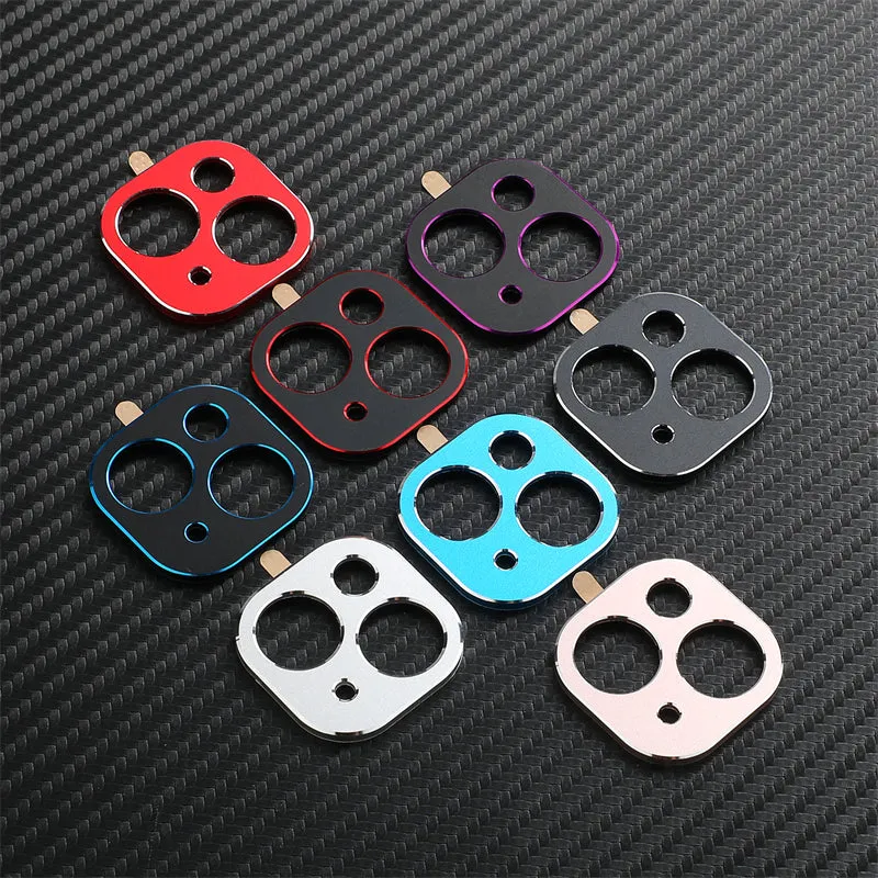 iy Bicolor Anti-Scratch Rear Camera Protector Metal Lens Guard Circle Cover