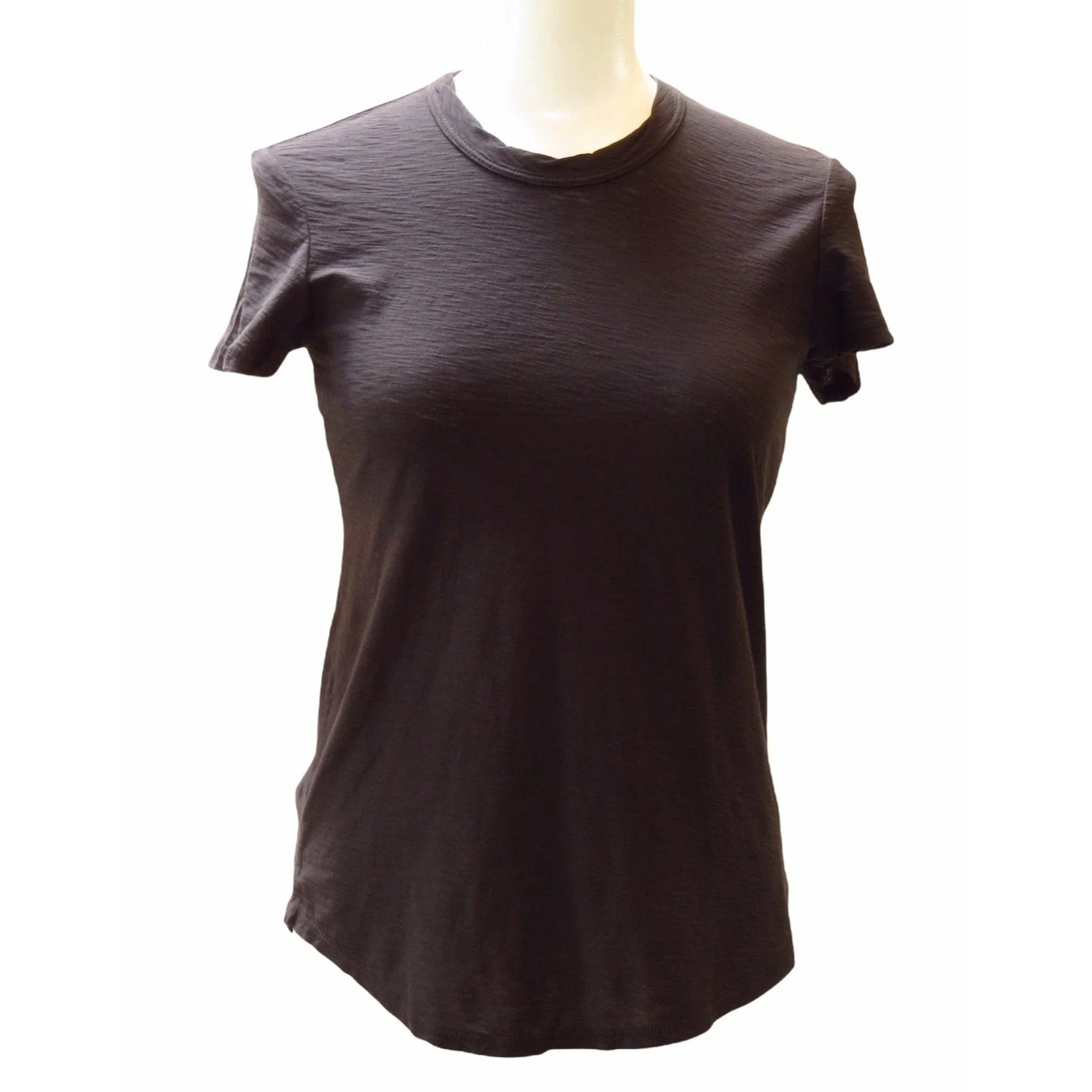 James Perse Sheer Slub Crew Neck Tee