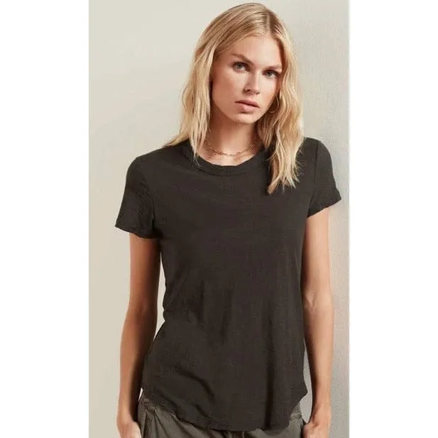 James Perse Sheer Slub Crew Neck Tee