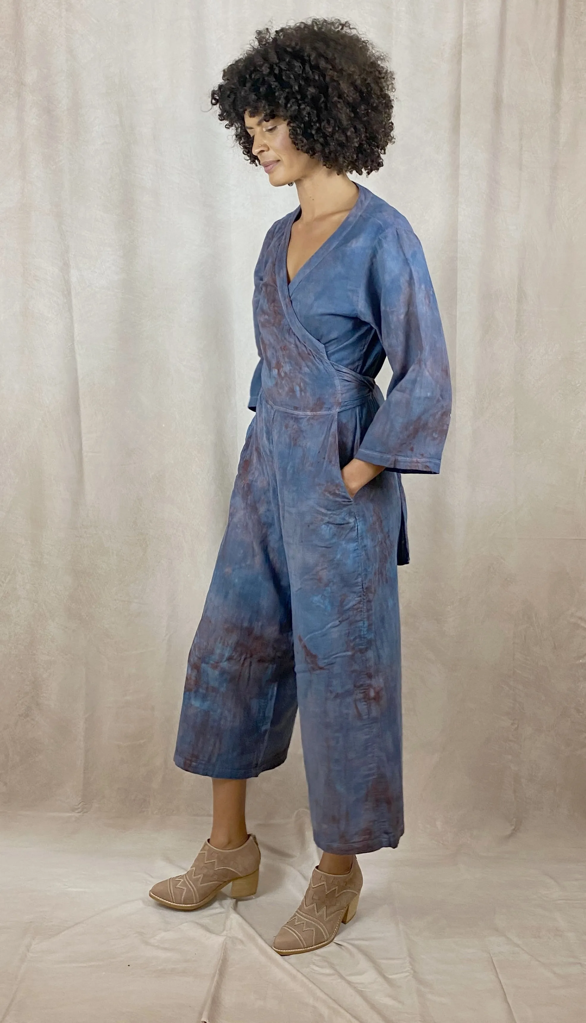 Janelle Jumpsuit in Blue Purple