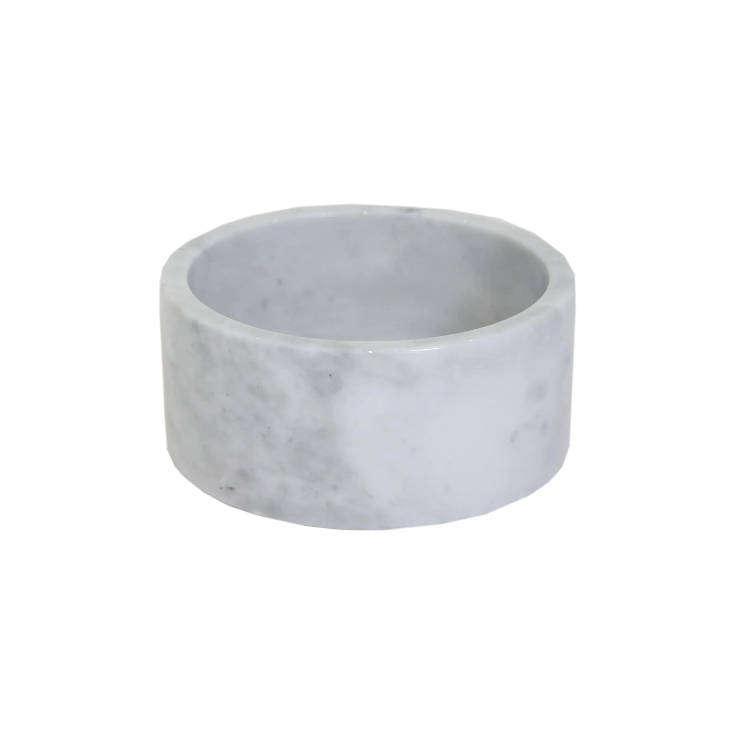 Kentucky Dogwear Large Marble Dog Bowl - White