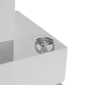 Linked Radiance CZ Silver Ring