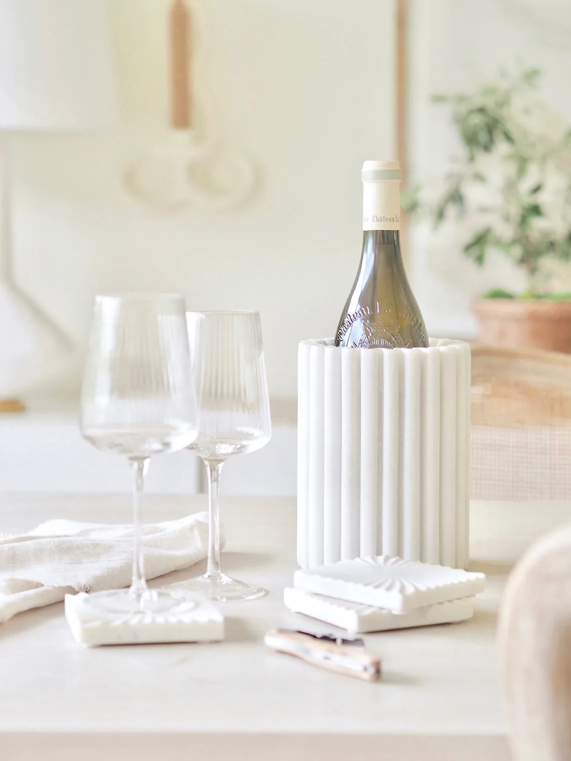 Livia Marble Wine Chiller