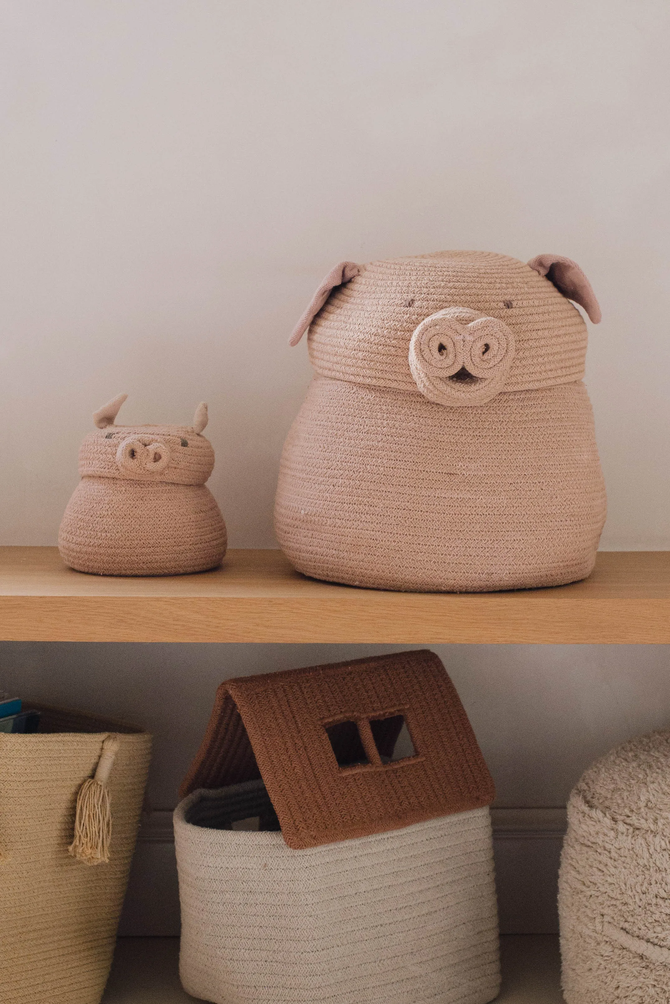 Lorena Canals Basket Mini Peggy The Pig