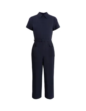 MARK FAST WOMEN SHORT SLEEVES ZIP-UP JUMPSUIT