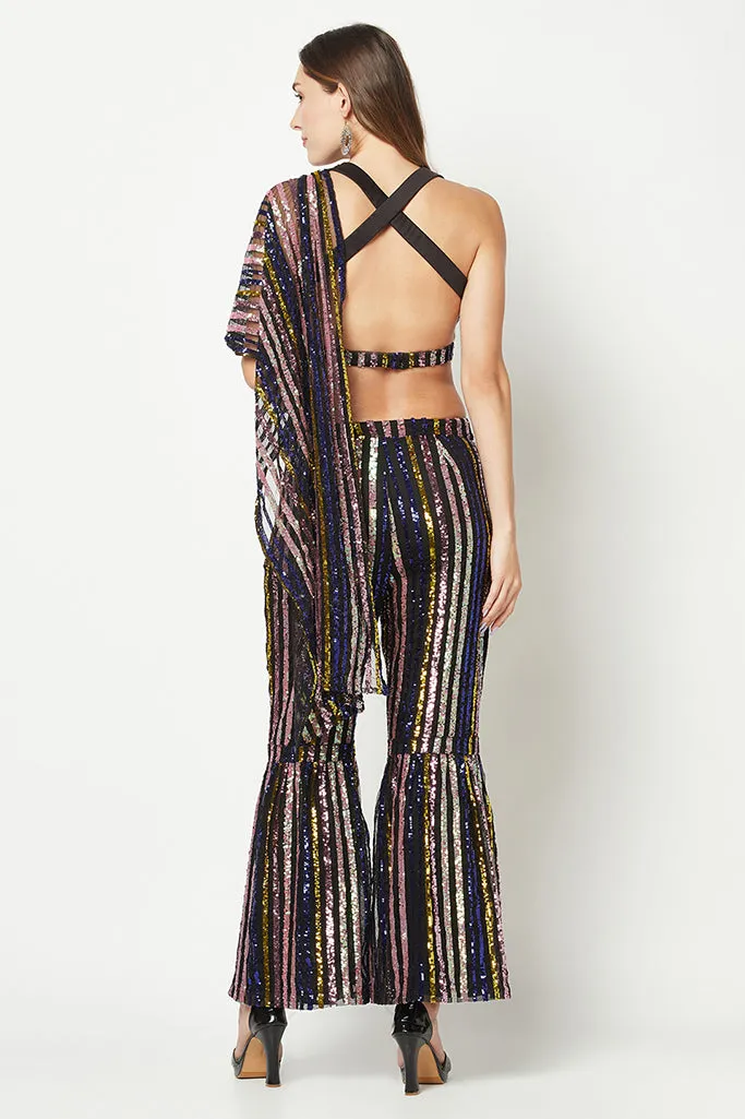 Multi-Color Embellished Jumpsuit