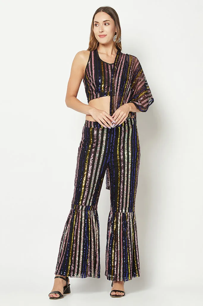 Multi-Color Embellished Jumpsuit