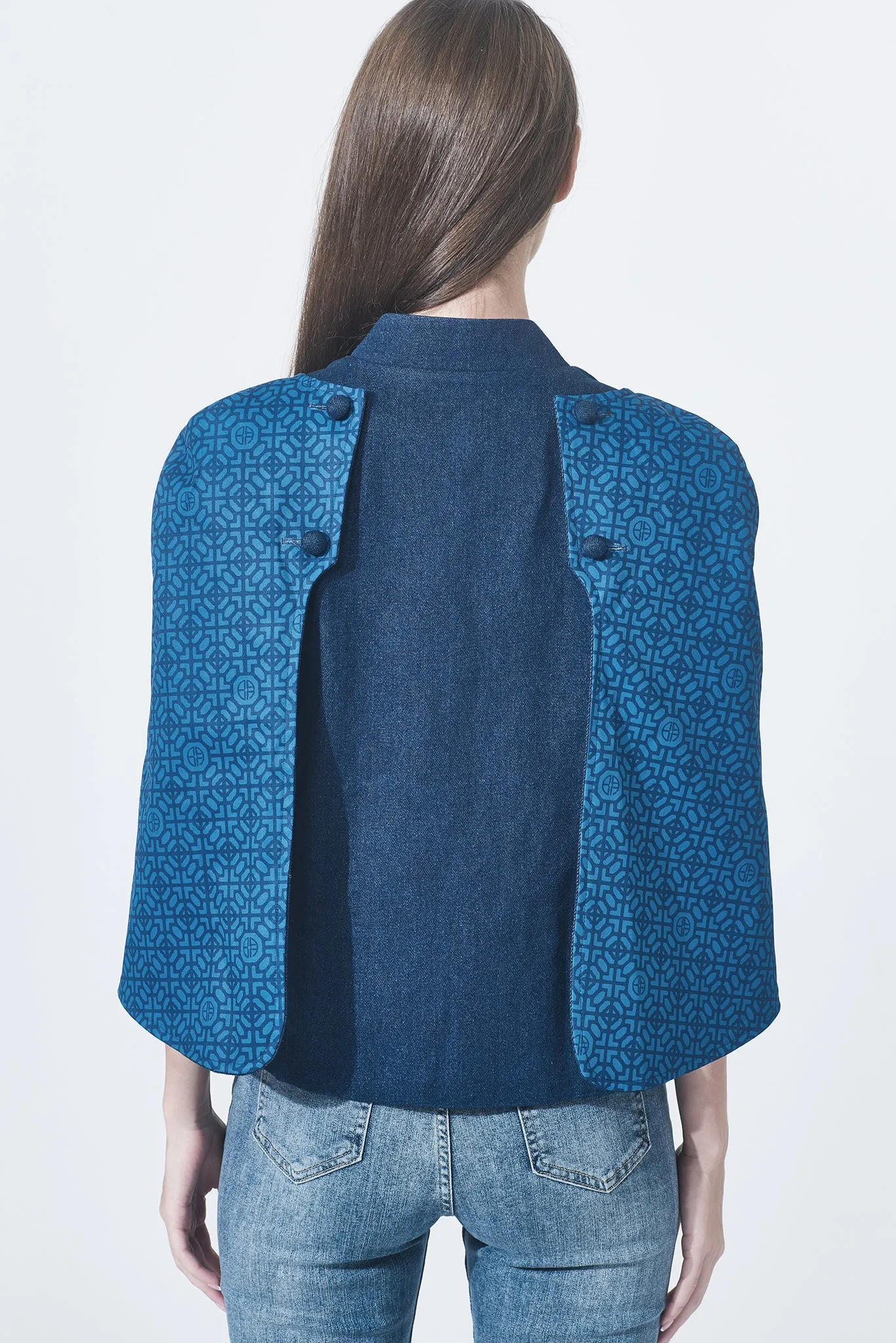 NAVA Denim 3-way Cape (Blue)