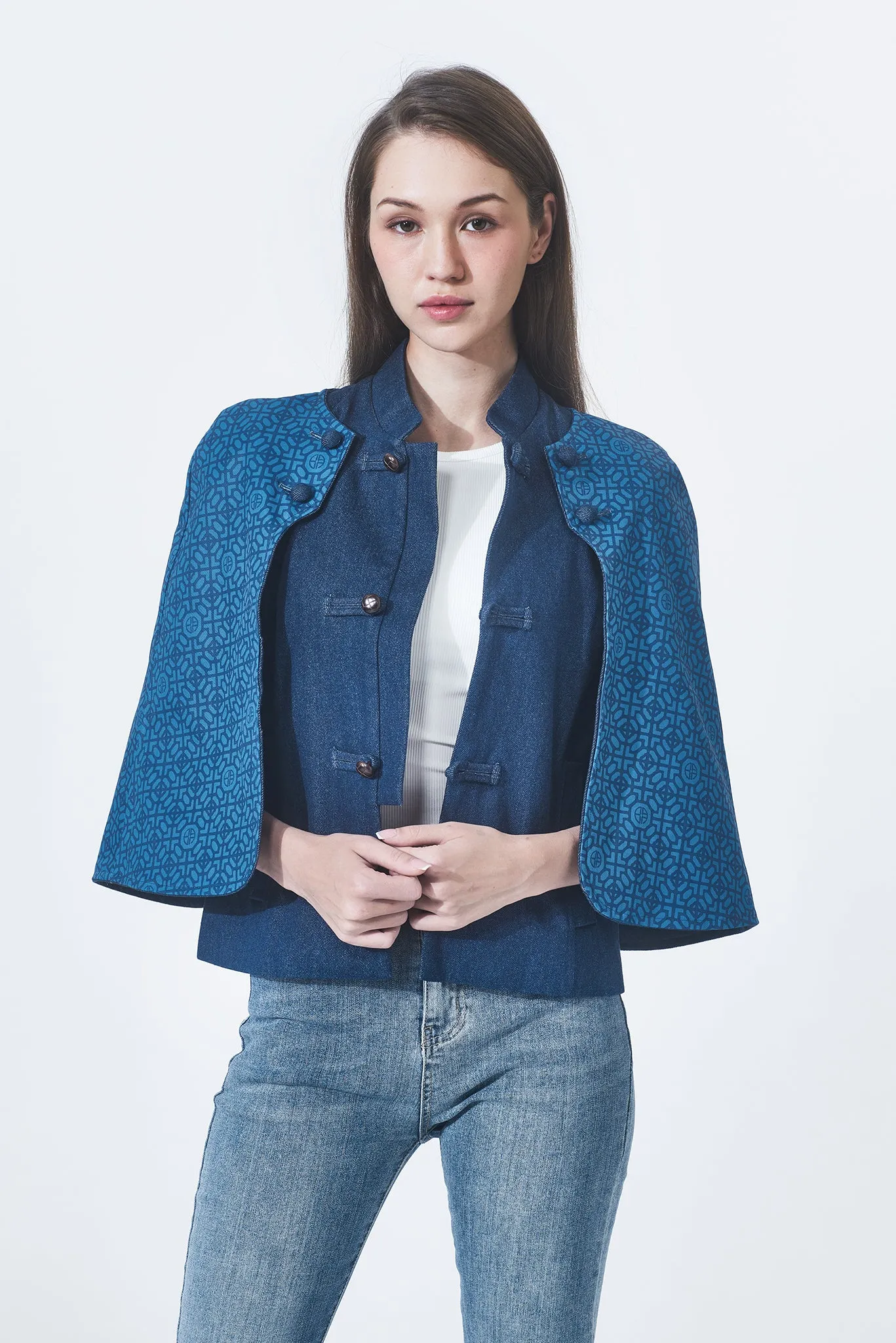 NAVA Denim 3-way Cape (Blue)