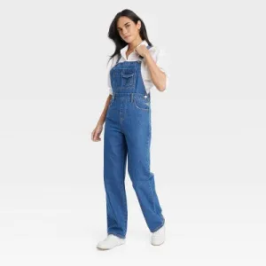 New - Women's 90's Baggy Jumpsuit - Universal Thread Medium Wash 2