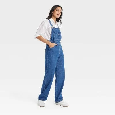 New - Women's 90's Baggy Jumpsuit - Universal Thread Medium Wash 2