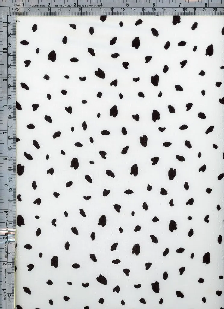 NONE NONE DOT PRINTED ON RAYON CHALLIS [NFA220402-011]