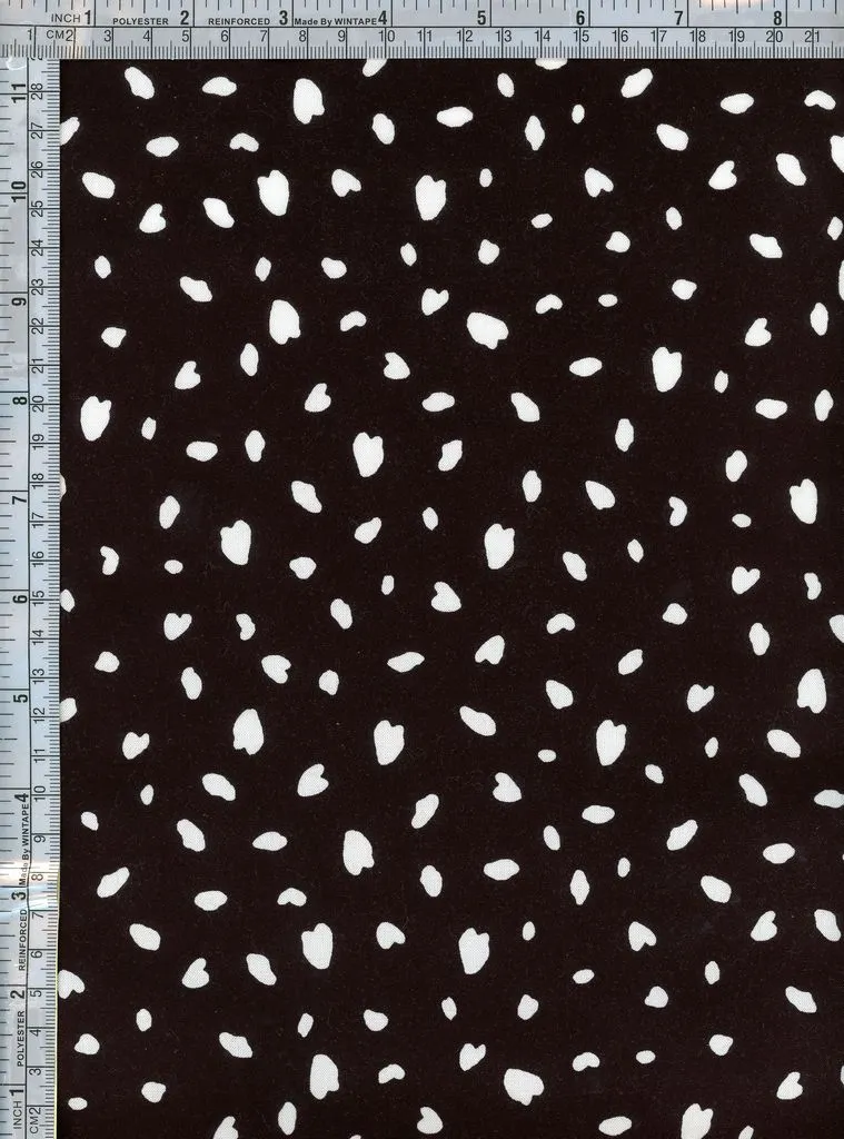 NONE NONE DOT PRINTED ON RAYON CHALLIS [NFA220402-011]