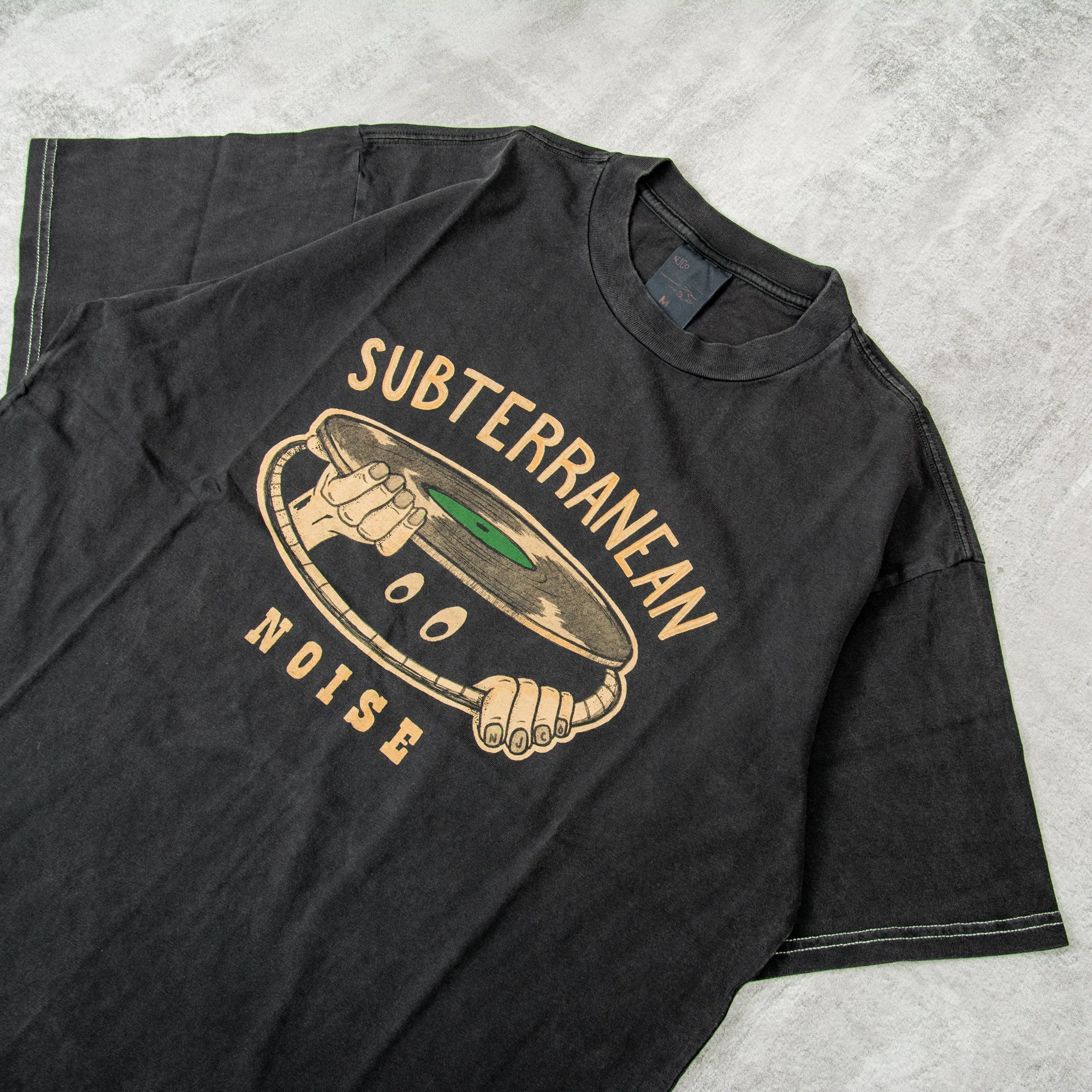 Nudie Koffe Sub Noise Tee - Anthracite