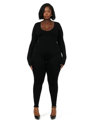 NW Sculpt V-Neck Jumpsuit Curve