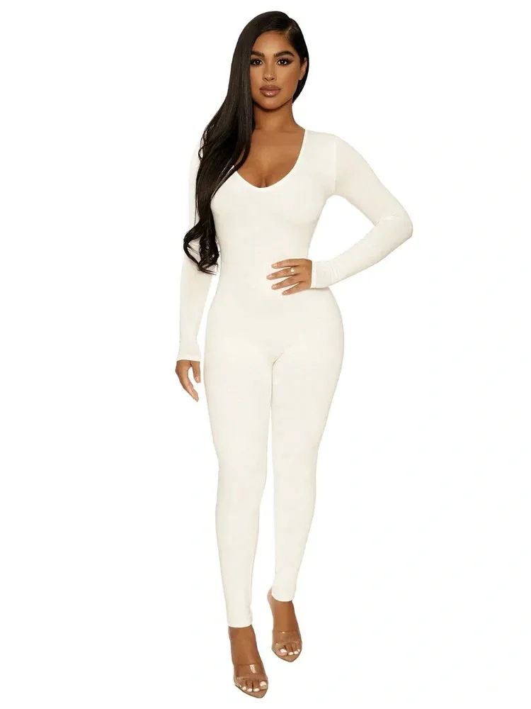 NW Sculpt V-Neck Jumpsuit