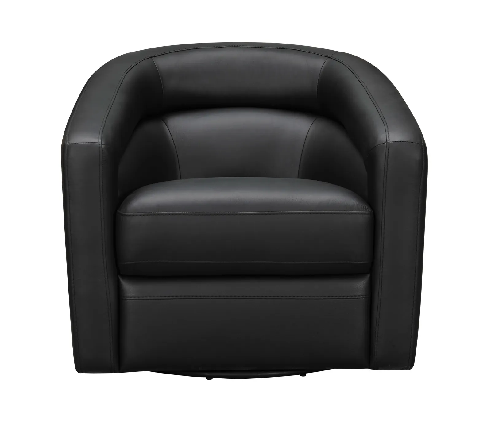 Oakmont Swivel Chair - Black Leather