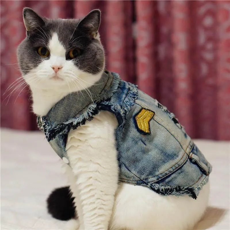 Pet Cowboy Jean Jacket