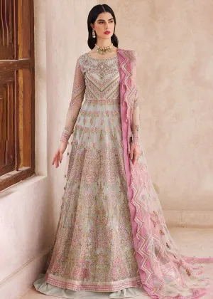 Pink & Green Maxi Dress | Emaan Adeel | Mirha Wedding Edition '23 | MH-204