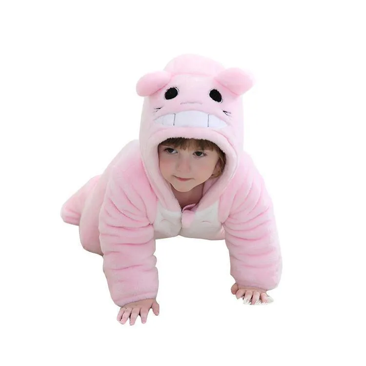 Pink Totoro Baby Infant Toddler Animal onesies Costumes