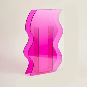 Pink Wavy Vase