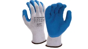 Pyramex 10 Gauge Grinkle Latex Palm Coated Cut Resistant Work Gloves - Vend Pack - XL