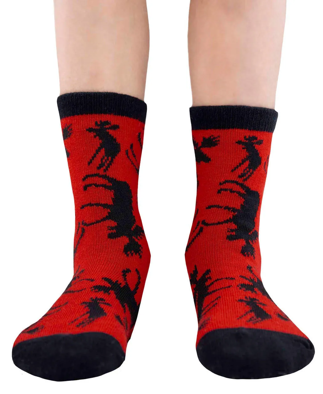 Small Red Moose Kids Socks