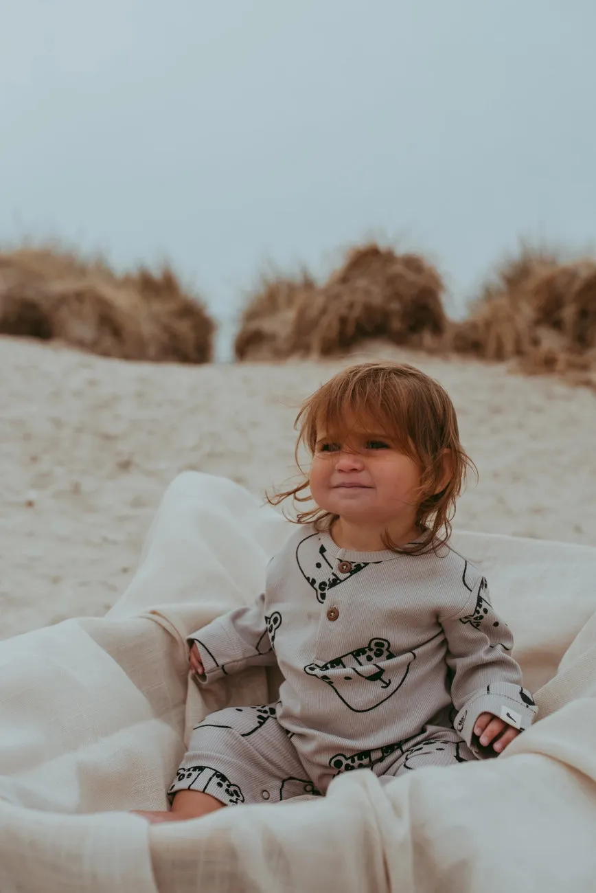 Snow Leopard Playsuit