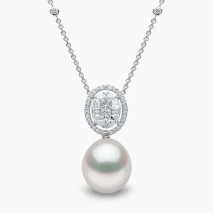 Starlight 18K Gold South Sea Pearl and Diamond Spotlight Pendant