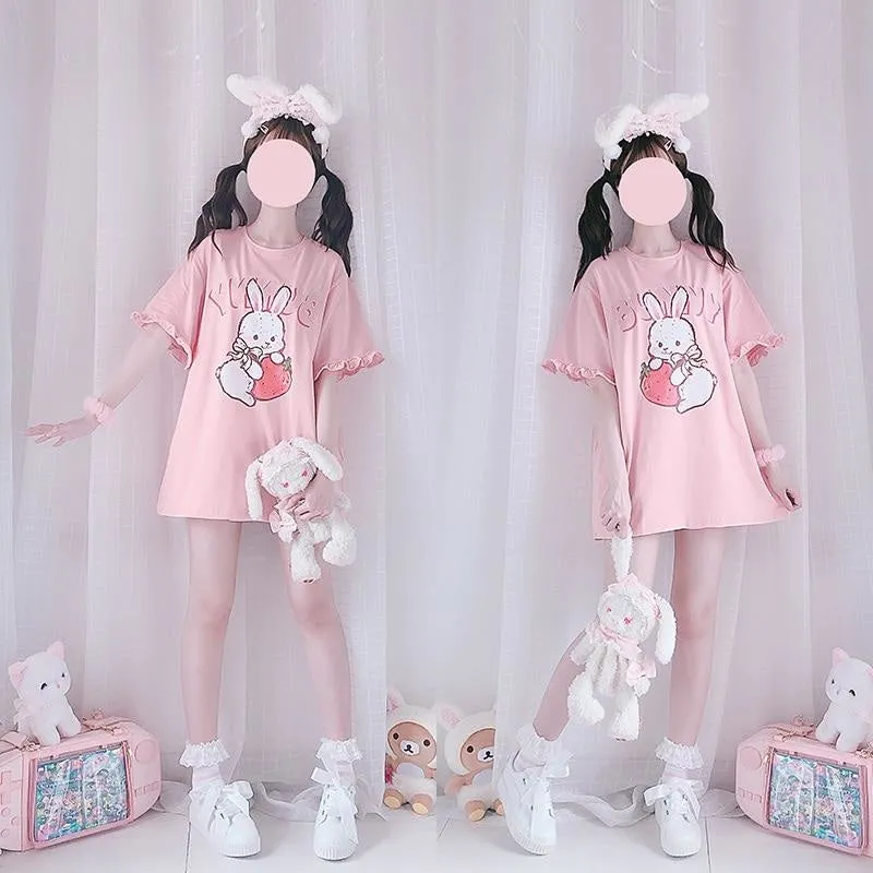 Strawbunny Oversized Tee