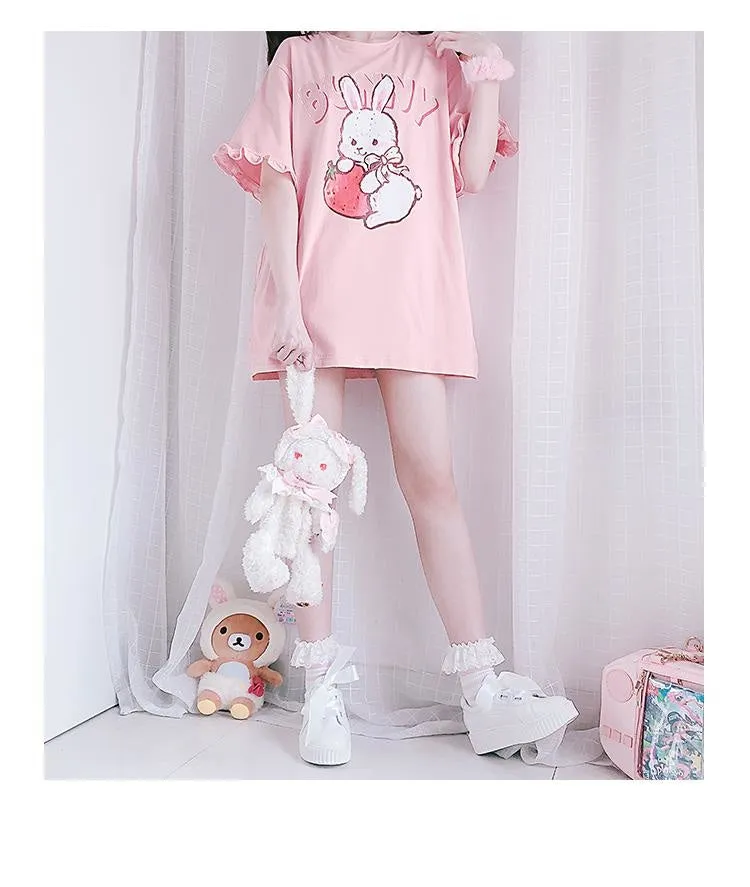 Strawbunny Oversized Tee