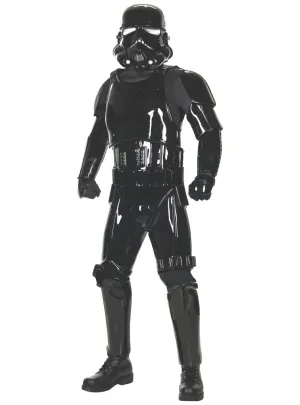 Supreme Edition Mens Black Shadow Trooper Stormtrooper Costume