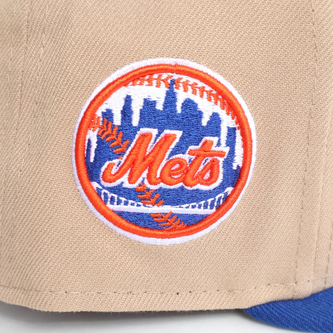 T7L x New York Mets Skyline Patch (Camel) | New Era Snapback