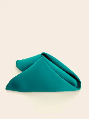 Teal Satin Napkins (10 Count)