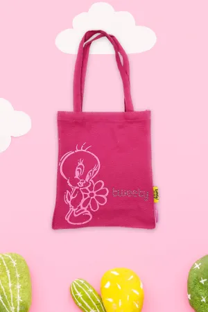 Tweety Pink Tote Bag